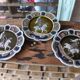 3 antique barbotine plates featuring Joan of Arc "En Avant"