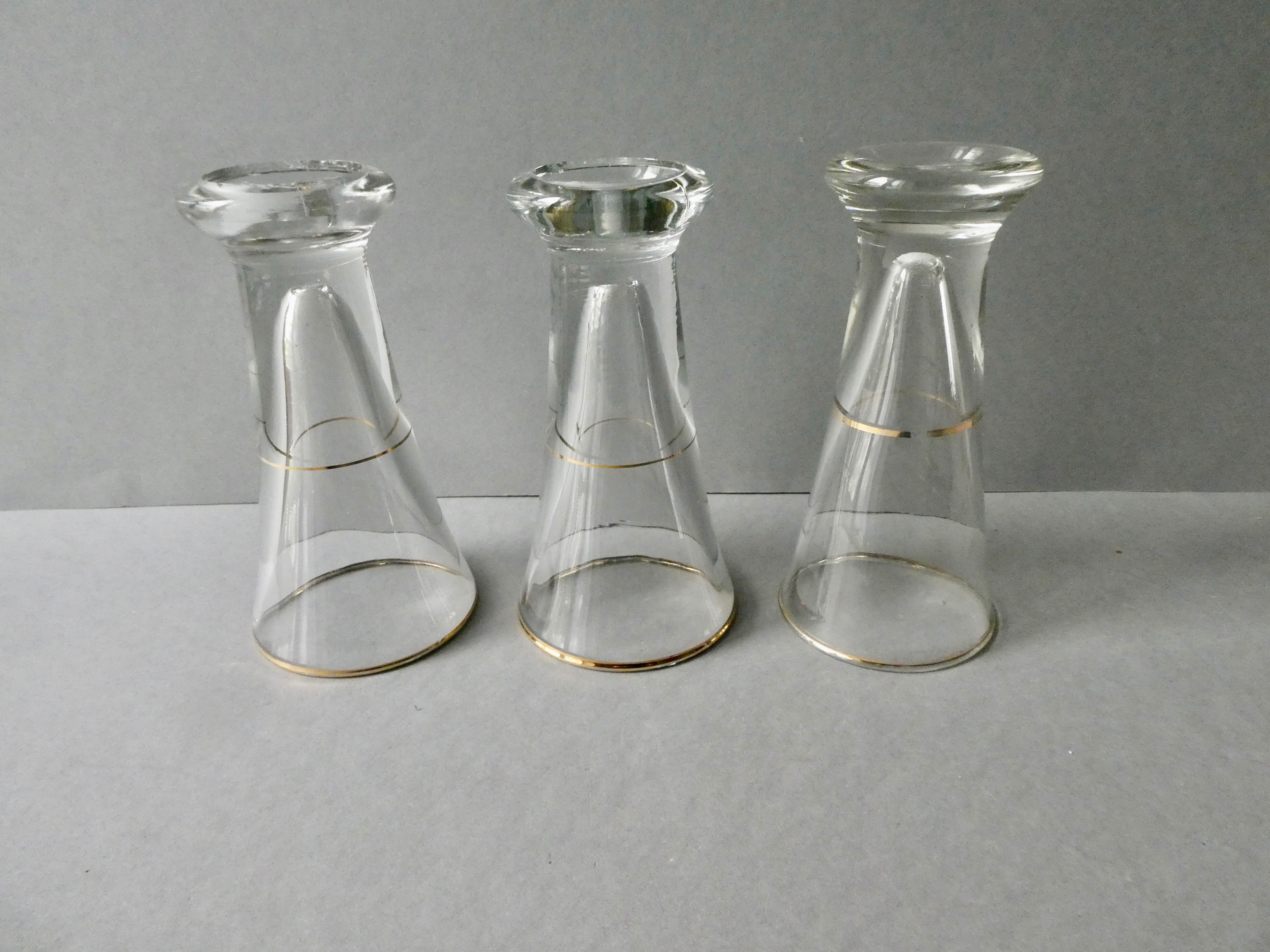 3 glasses with pastis, in Ricard, bistro, early twentieth century