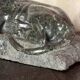 Green serpentine marble sculpture, the Lion of Lucerne after Bertel Thorvaldsen around 1880.