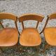 Set of four vintage bistro chairs