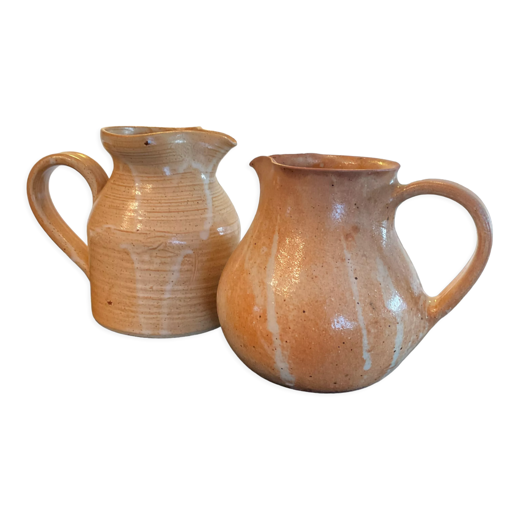 Pair of vintage stoneware jugs
