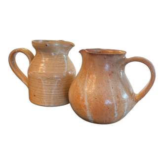 Pair of vintage stoneware jugs
