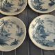 Gien earthenware service, Vues d'Orient model, 21 pieces, late 19th century