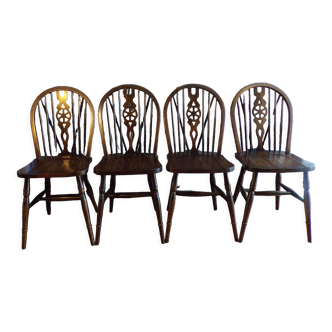 4 Scandinavian Windsor chairs