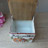 Old Ceramic Matchbox Italy