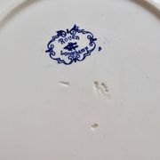 Plat de service terre de fer Longchamp modèle Rouen XIXe siècle