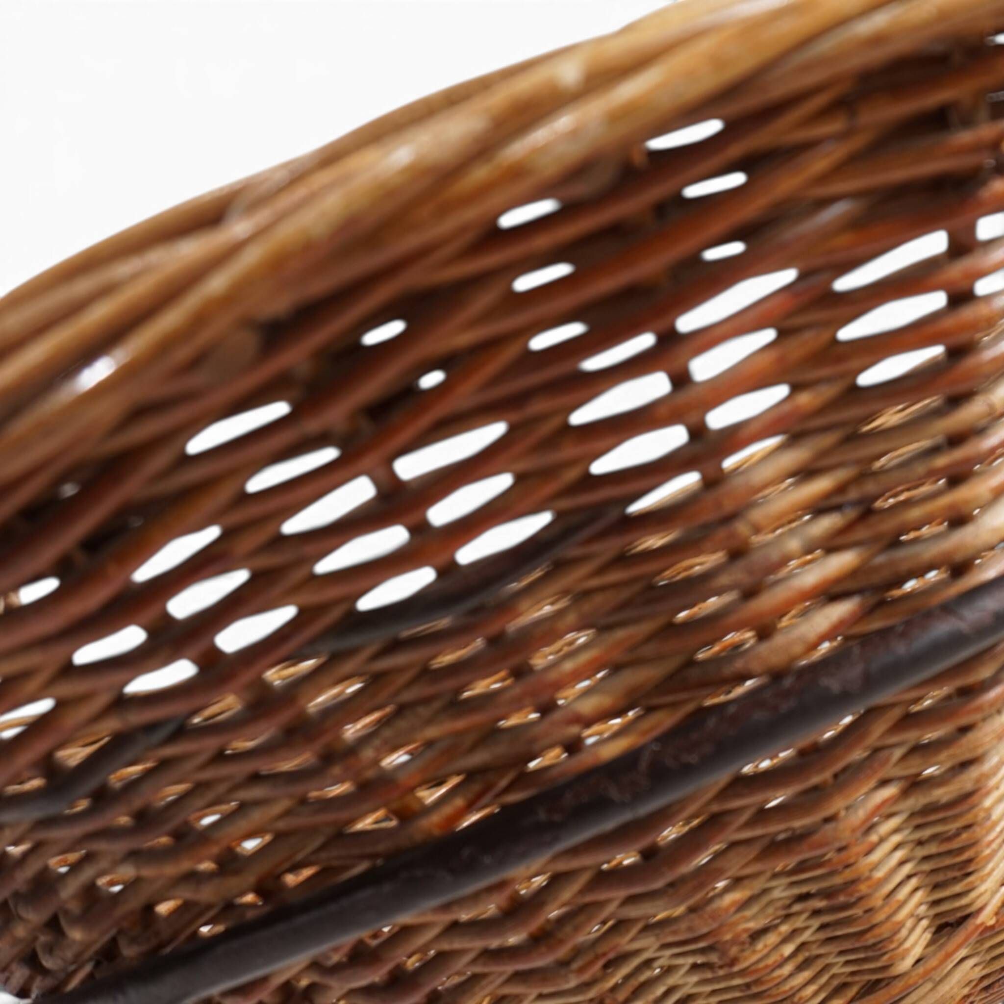Pod Chairs – Pair of Rattan/Wicker Lounge Chairs on Metal Frame, 1970