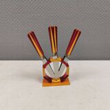 Fruit knife set, Art Deco. Sollingen Germany 1920-40s