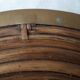 Rattan and brass tray