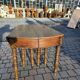 12-foot round oak table with 7 extensions / 20 people