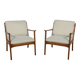 Pj112 armchairs by ole wanscher for poul jeppesens, denmark, 1960s, set of 2
