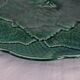 Vintage Gien vine leaf barbotine dessert set