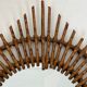 Rattan mirror in the shape of a star.