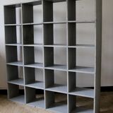 Bookcase locker vintage wooden shelf