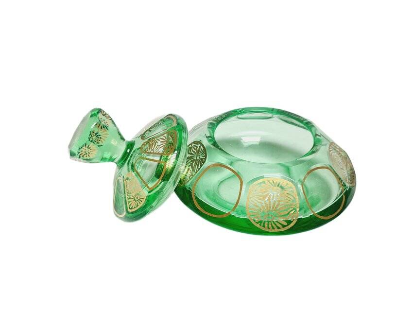 Art Deco candy dish from Moser, former Czechoslovakia, 1960s