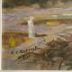 Tableau orientaliste rc quesnel robert maroc 1940 peinture