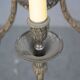 Lustre en métal argenté de style Louis XVI
