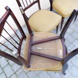Set of 6 chairs vintage 60 feet fuseles
