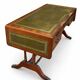 English mahogany double-sided desk with extensions