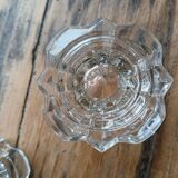 Set of 4 glass candle holders, Reims