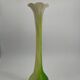 Large vintage Murano style blown glass corolla vase