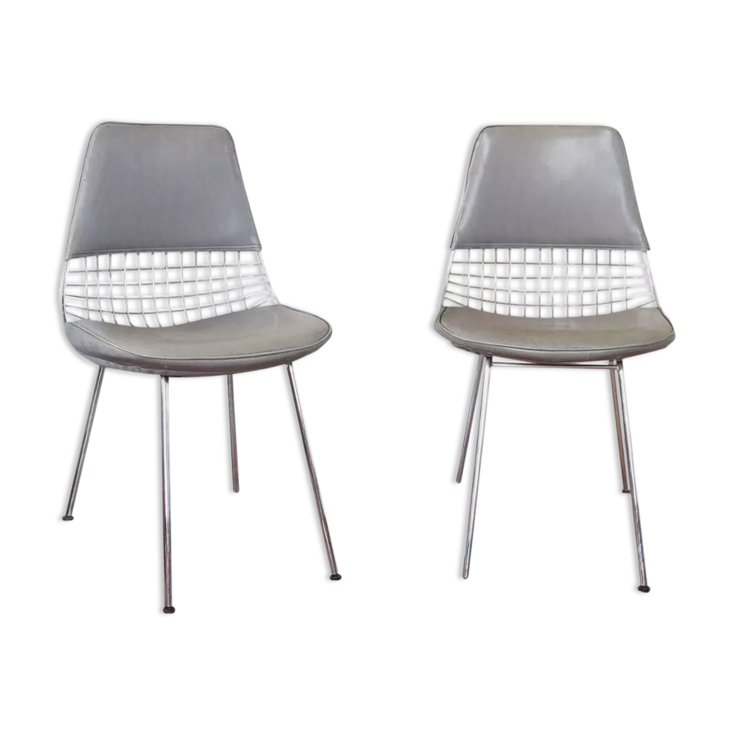 Pair of wired chairs