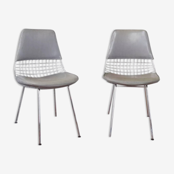 Pair of wired chairs