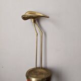 Curved brass umbrella stand
