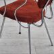 1960s, Danish armchair, original condition, teak wood armrests, chrome steel.