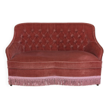 Toad sofa in old pink velvet