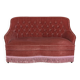 Toad sofa in old pink velvet