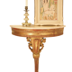 Console murale style antique Italie bois doré