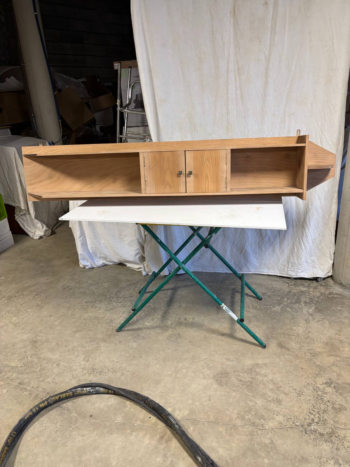 Vintage hanging shelf