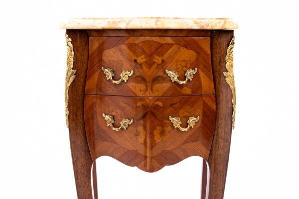 Pair of bedside tables, early 20th century, France.