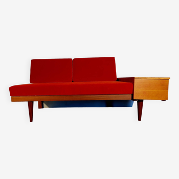 Teak daybed sofa by Ingmar Relling, Scandinavian vintage 1960s