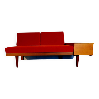 Canapé daybed en teck par Ingmar Relling, Vintage scandinave 1960s