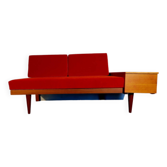 Teak daybed sofa by Ingmar Relling, Scandinavian vintage 1960s