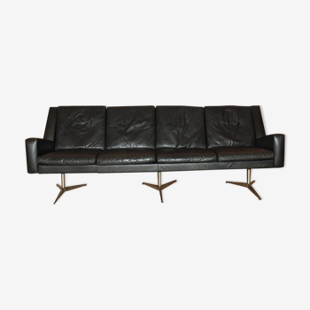 Mid-century danish leather sofa from Skjold Sørensen, 1960s