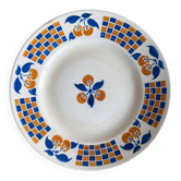 Plat rond creux terre de fer