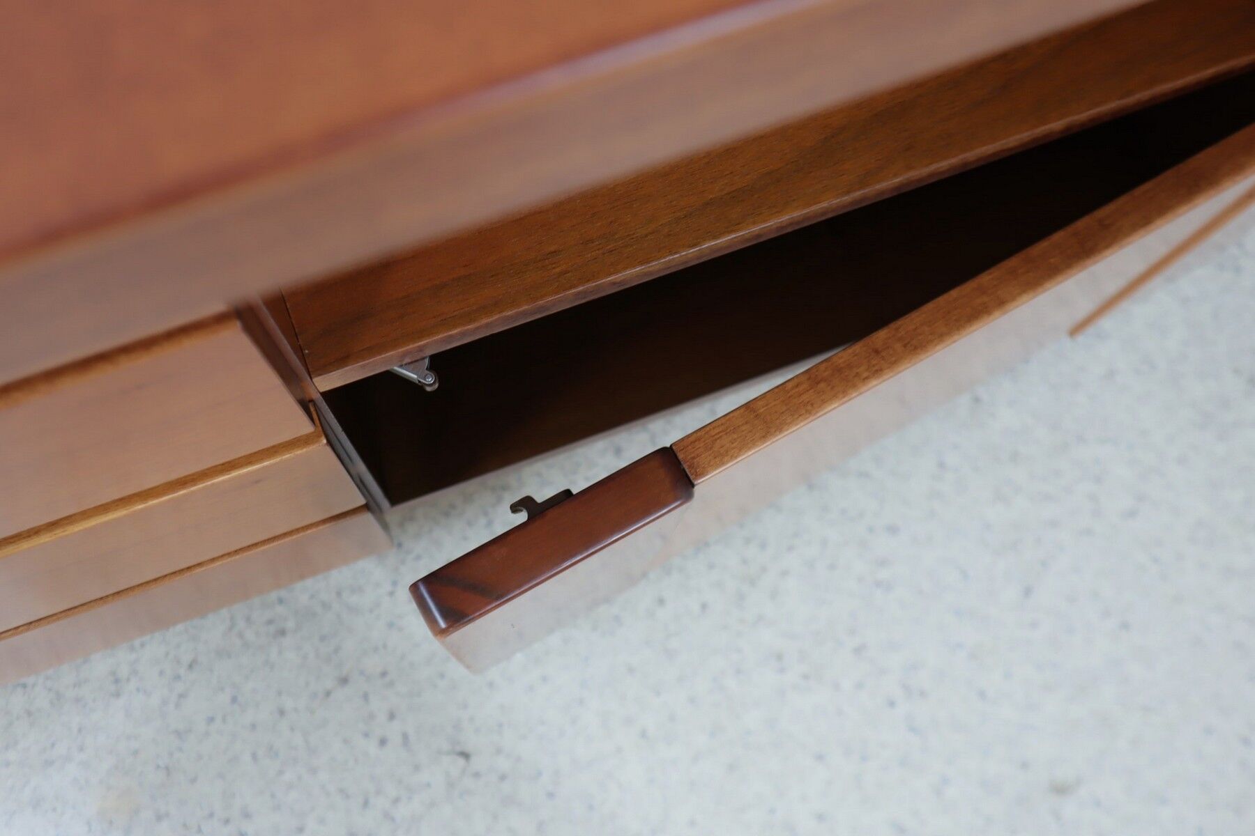 Vintage walnut sideboard Mobil Girgi 1970s