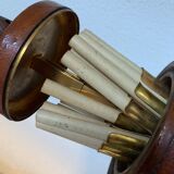 Vintage cigarette holder 1960 Longchamp leather horse - 11 x 10 cm