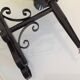 Pair of vintage iron and smoked glass