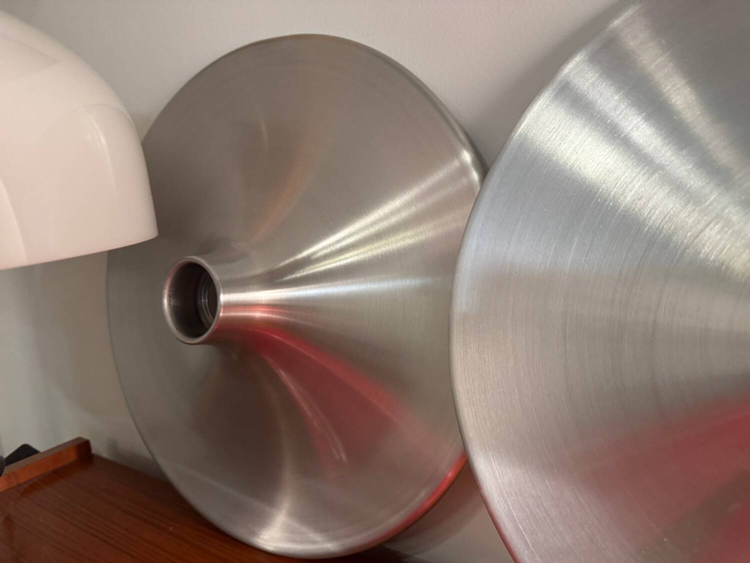 Modernist silver wall light(s)