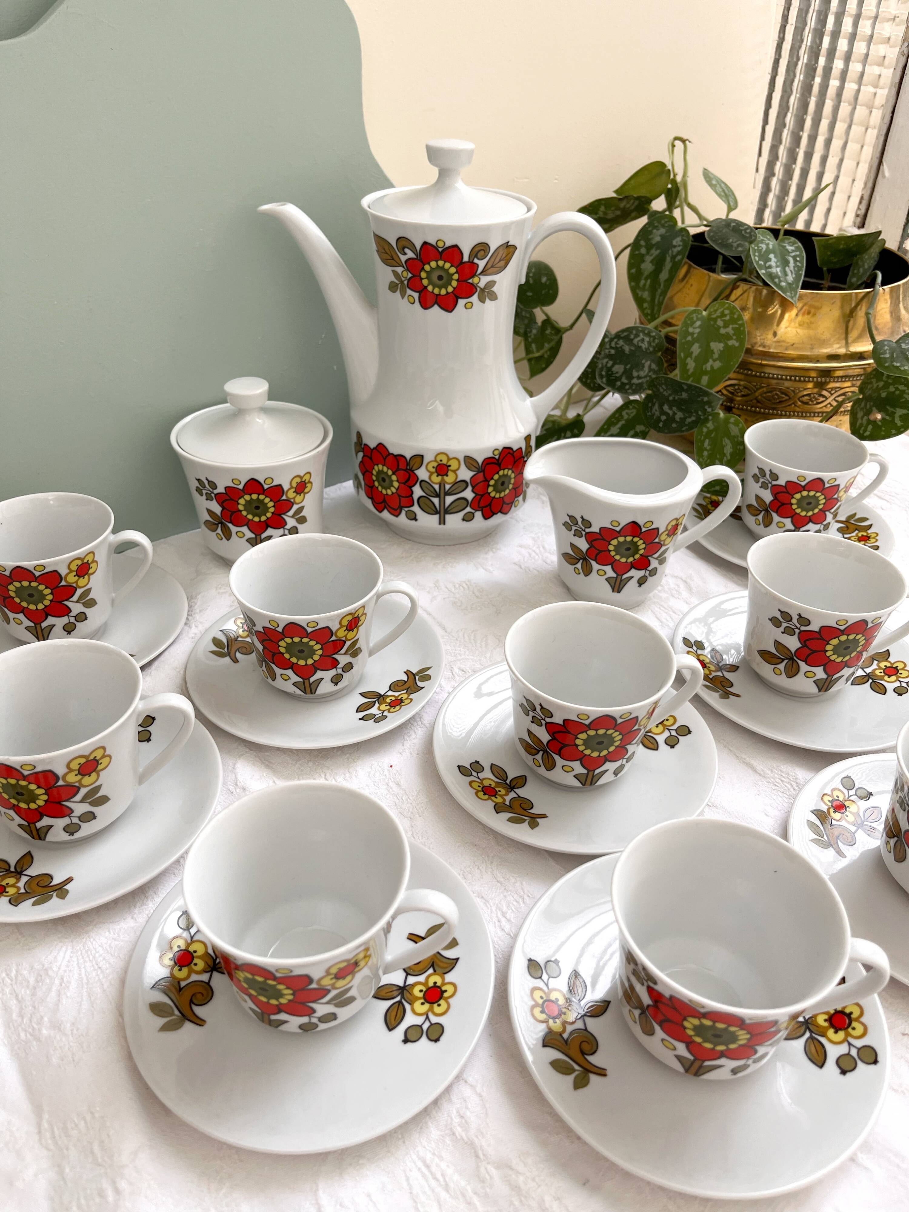 Seltmann Weiden K W.Germany Bavaria porcelain coffee service - 1970s