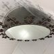 Huge round wrought iron wall mirror 1960’s