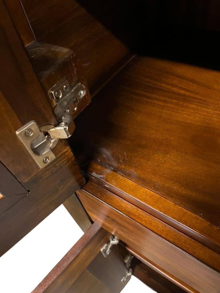 vintage wooden display cabinet / drinks cabinet