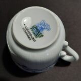 Limoges Giraud porcelain cups set of ten