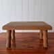 Raw wood lacemaker's bench