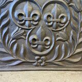 Plaque de cheminée fleurs de lys