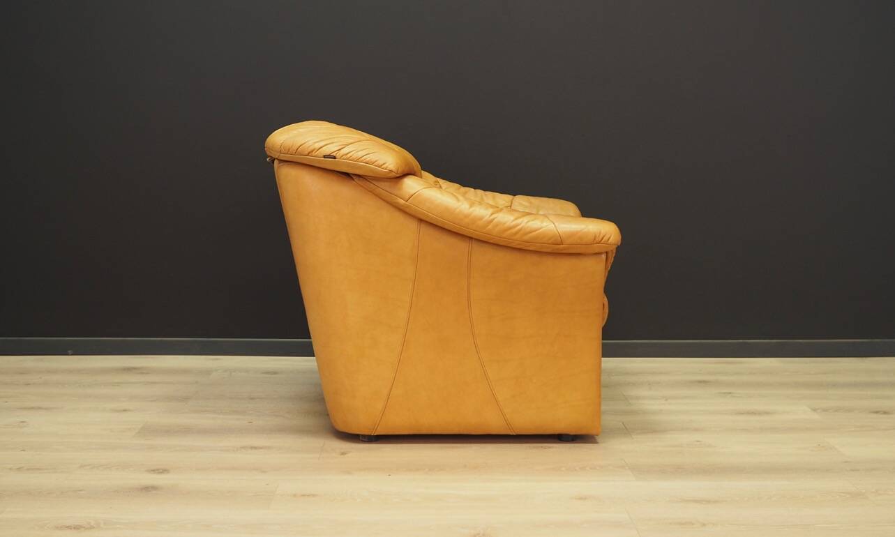 Cognac living room set, Danish design, 1970s, manufacturer: Skalma Møbelfabrik
